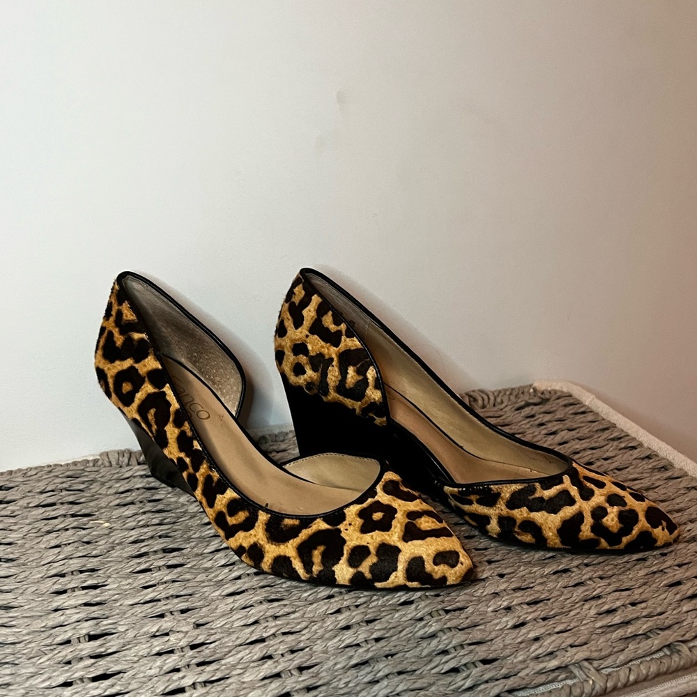 Franco Sarto Leopard Wedge.